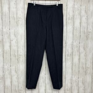 Vintage David N 100% Wool Gray Lined Tapered Crease Work Dress Pants 12